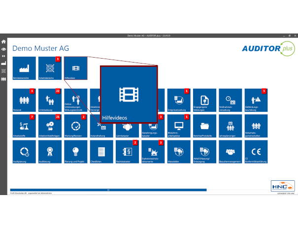 AUDITOR-plus-Modulansicht-Hilfevideos