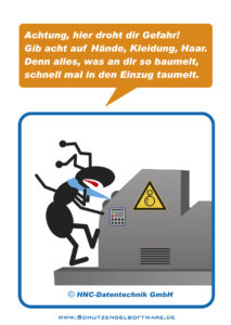 HNC-Datentechnik | Ameisen-Comics zum Arbeitsschutz | Motiv Einzug