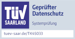TK45033 Prüfzeichen HNC Datentechnik TÜV geprüfter Datenschutz 2022
