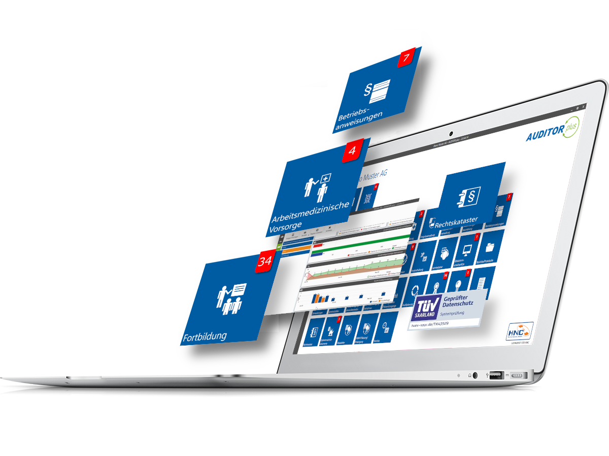 Modulare Arbeitsschutzsoftware AUDITOR plus