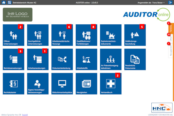 AUDITOR online