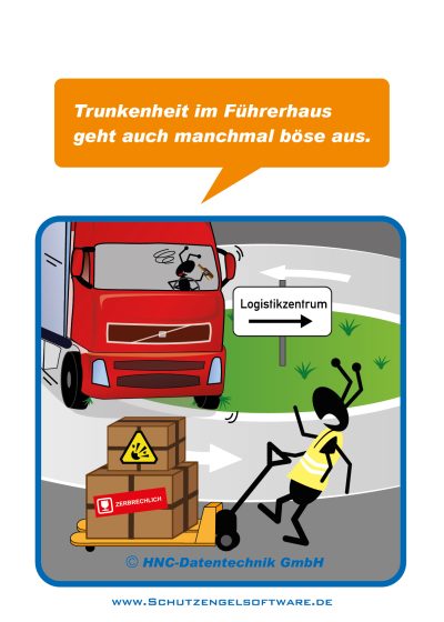 HNC-Datentechnik | Ameisen-Comics zum Arbeitsschutz | Motiv Alkohol am Arbeitsplatz HNC-Datentechnik | Ameisen-Comics zum Arbeitsschutz | Motiv Alkohol am Arbeitsplatz