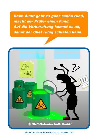 HNC-Datentechnik | Ameisen-Comics zum Arbeitsschutz | Motiv Audit HNC-Datentechnik | Ameisen-Comics zum Arbeitsschutz | Motiv Audit